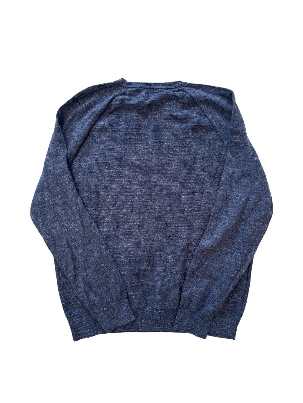 J.Crew Men’s Slim Fit Lightweight Crewneck Sweater Navy Blue XL Raglan Knit